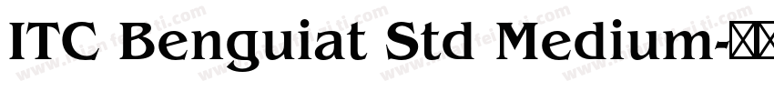 ITC Benguiat Std Medium字体转换